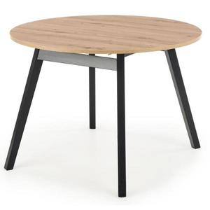 Rozkladací stôl Ruben 102/142x102cm doska/drevo – Dub Artisan/Čierna vyobraziť