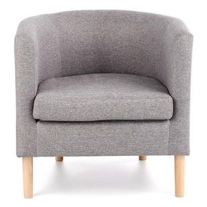 Kreslo Clubby sivá/prírodné vyobraziť