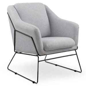 Kreslo Soft 2 svetlosivá/čierna vyobraziť