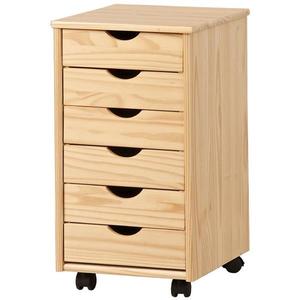 Skrinka na kolieskach Nils borovica vyobraziť