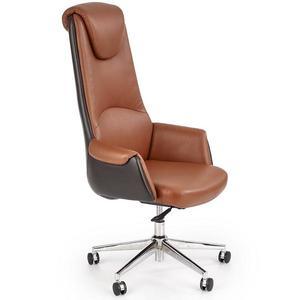 Kancelárske kreslo Calvano svetlohnedá/tmavohnedá vyobraziť
