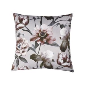 LIVARNO® Zamatová obliečka na dekoračný vankúš, 40 x 40 cm (kvety/béžová) vyobraziť