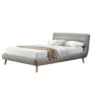 Posteľ Elanda 140 svetlosivá/prírodná vyobraziť