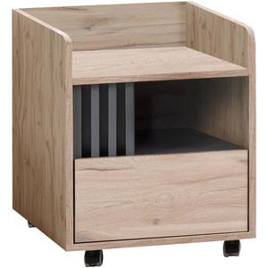 Zásuvkový diel pod stôl na kolieskach Allmo AL10 dub estana svetlý/antracit vyobraziť