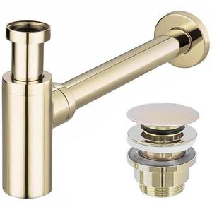 Umývadlový sifón klik-klak univerzálny REA zlatý vyobraziť