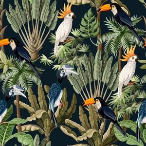 Gresový obklad Dekor Mural 60/60 Tropic-7 Black vyobraziť