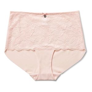 Nohavičky s vysokým pásom »light-shaping«, ružové vyobraziť