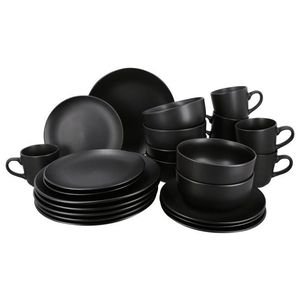 SILVERCREST® Súprava kuchynského riadu, 24-dielna (čierna) vyobraziť