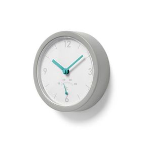 Bezdrôtové nástenné hodiny do kúpeľne s teplomerom vyobraziť