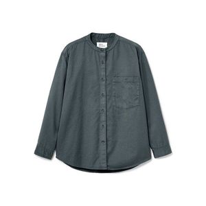 NAH/STUDIO košeľová blúzka | trvácna bavlna, kamenne modrá vyobraziť