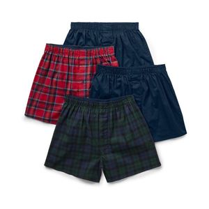 Flanelové boxerky, 4 ks, kárované vyobraziť