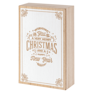 LIVARNO home Drevený adventný kalendár (biela) vyobraziť