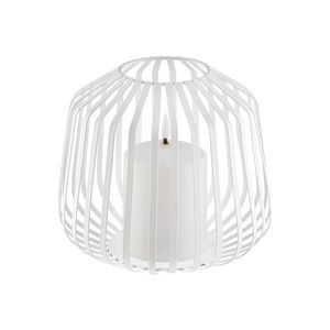 LIVARNO home LED sviečka v kovovom košíku, 17 x 20 cm (biela) vyobraziť