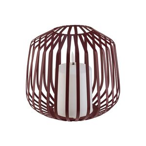 LIVARNO home LED sviečka v kovovom košíku, 17 x 20 cm (bordová) vyobraziť