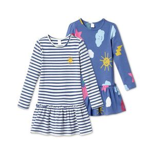 Džersejové šaty z biobavlny, 2 ks vyobraziť