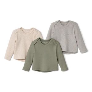 Detské rebrované tričká, 3 ks vyobraziť