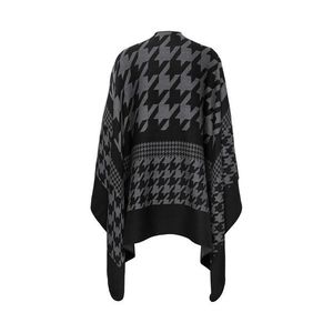 Pončo so vzorom kohútej stopy vyobraziť