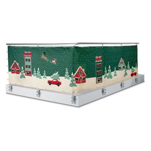 Balkónová clona s vianočnou potlačou vyobraziť