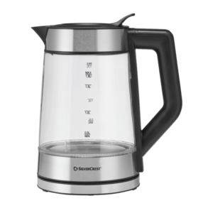SILVERCREST® Sklenená rýchlovarná kanvica s digitálnym displejom Premium vyobraziť