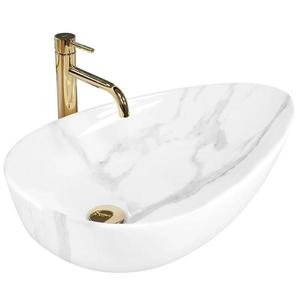 Umývadlo na dosku Greta 65 Bianco Shiny vyobraziť