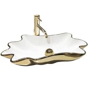 Umývadlo na dosku Infinity Gold/White vyobraziť