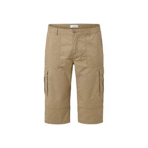 Cargo bermudy s trojštvrťovou dĺžkou, béžové vyobraziť
