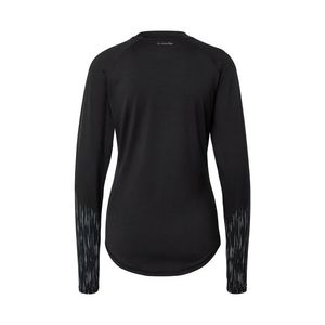 Funkčné tričko s dlhými rukávmi, kombinácia čiernej a striebornej vyobraziť