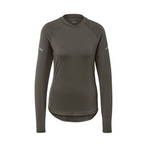 Funkčné tričko s dlhými rukávmi, olivovozelené vyobraziť