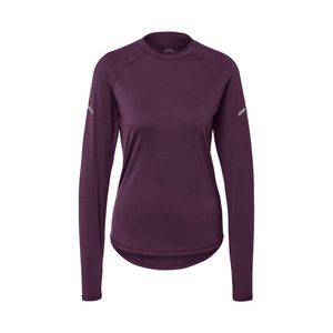 Funkčné tričko s dlhými rukávmi, slivkové vyobraziť