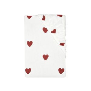 LIVARNO® Napínacia džersejová plachta, 90 - 100 x 200 cm (srdcia) vyobraziť