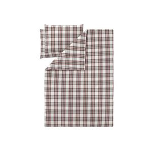 LIVARNO® Posteľná bielizeň zo saténového mikrovlákna, 200 x 220 cm (károvaná) vyobraziť
