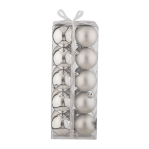 LIVARNO home Gule na vianočný stromček, 20 kusov (strieborná) vyobraziť