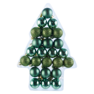 LIVARNO home Gule na vianočný stromček, 24 kusov (zelená) vyobraziť