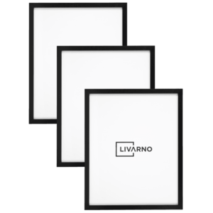 LIVARNO® Fotorámik, 40 x 50 cm, 3 kusy (3 kusy, čierna) vyobraziť