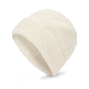 Plyšová čiapka, krémovobiela vyobraziť