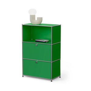 Komoda Kovová komoda »CN3« s výklopnými priečinkami, zelená vyobraziť