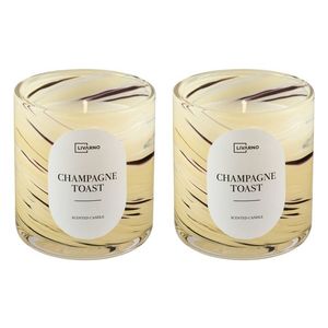 LIVARNO® Vonná sviečka v skle (mramor, 2 kusy) vyobraziť