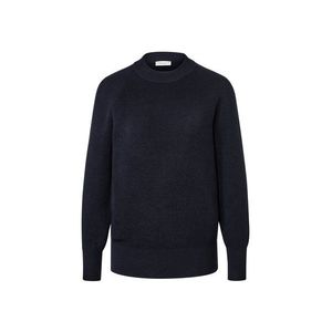 Pulóver z jemného úpletu, tmavomodrý vyobraziť