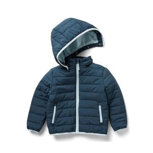 Detská prešívaná bunda, námornícka modrá vyobraziť