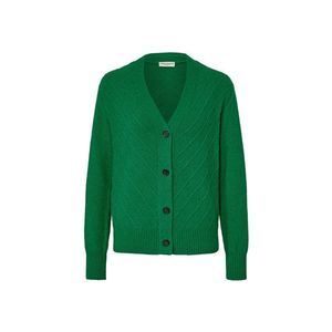 Kardigán s pletenou štruktúrou, zelený vyobraziť