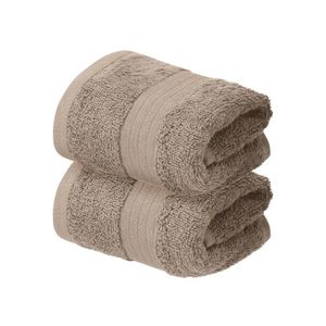 LIVARNO® Froté uterák pre hostí, 30 x 50 cm, 2 kusy (béžová) vyobraziť