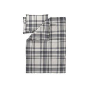 LIVARNO® Posteľná bielizeň z jemného flanelu, 200 x 220 cm (sivá/čierna) vyobraziť