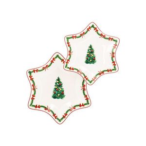 SILVERCREST® Súprava servírovacích tanierov/misiek/Dóza na sušienky (hviezda) vyobraziť