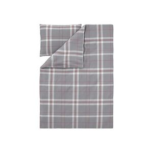 LIVARNO® Flísová posteľná bielizeň, 140 x 200 cm (sivá/čierna) vyobraziť