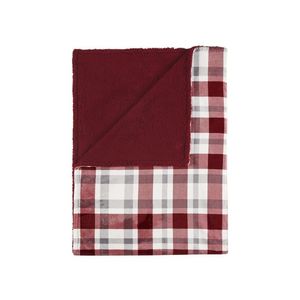 LIVARNO® Hebká deka z mikrovlákna (károvaná/červená) vyobraziť