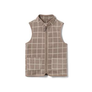 Detská flísová vesta, károvaná vyobraziť
