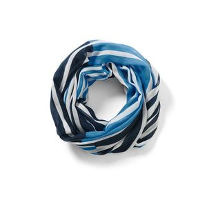 Prúžkovaný kruhový šál vyobraziť