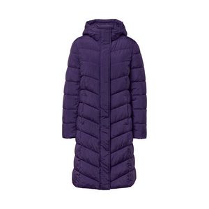 Prešívaný kabát s kapucňou, slivkový vyobraziť