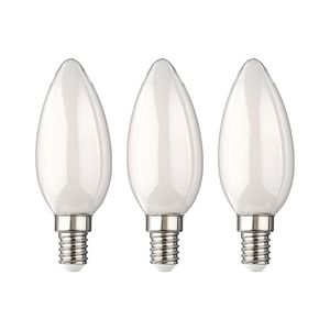 LIVARNO® Filamentové LED žiarovky, 3 kusy (E14 sviečka, mliečna) vyobraziť