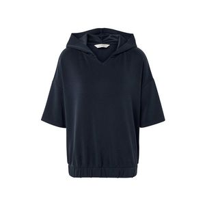 Mikina s kapucňou z modalovej zmesi, tmavomodrá vyobraziť